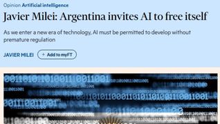 milei defendio en el financial times una ia sin regulaciones estatales y con incentivos para invertir milei defendio en el financial times una ia sin regulaciones estatales y con incentivos para invertir