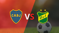 con un empate en 0, empieza el segundo tiempo entre boca juniors y defensa y justicia