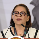 Emilia Esther Calleja Alor, titular de la CFE, en la Mañanera del Pueblo. Emilia Esther Calleja Alor, titular de la CFE, en la Mañanera del Pueblo.