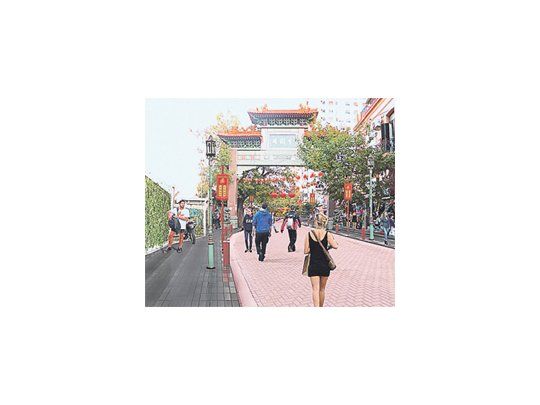 Así esperan que quede la zona luego de las obras. Las veredas serán más anchas, habrá más espacios para sentarse y “aggiornarán” la calle principal, Arribeños, con objetos típicos.