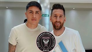 Farías y Messi, compañeros en Inter Miami.