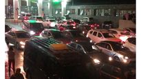Así estaba la frontera entre Rusia y Georgia el miércoles por la noche.