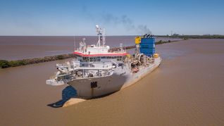La empresa utilizará la draga ecológica de succión por arrastre Ortelius.