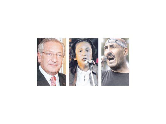 Eduardo Fellner, Milagros Sala, Carlos Santillán