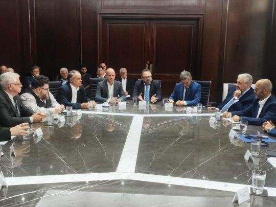 Empresarios de CGERA reunidos con Kulfas a comienzos de año.