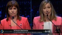 En el debate presidencial, Bregman chicaneó a la candidata de Juntos por el Cambio.