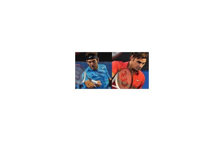 Del Potro y Federer se mide desde las 0.30.
