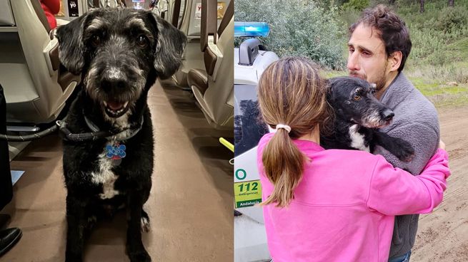 Boro volvió con su familia.