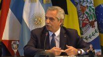 Alberto Fernández en el Centro Cultural Kirchner.&nbsp;