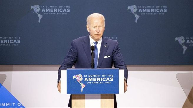 El presidente de Estados Unidos, Joe Biden, en la Cumbre de las Américas.