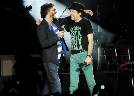 Fito Páez se reencontró con Sabina sobre un escenario.