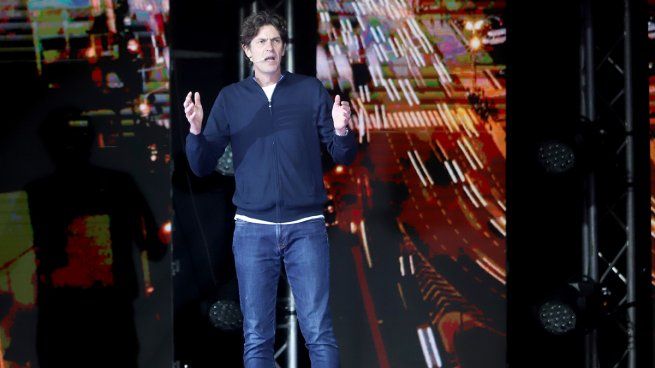 Martín Lousteau durante su lanzamiento de campaña.