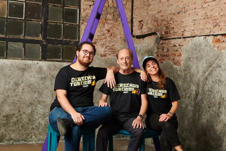 Gianni with directors Ariadna Faerstein and Nicolás Alan Medina. Gianni with directors Ariadna Faerstein and Nicolás Alan Medina.