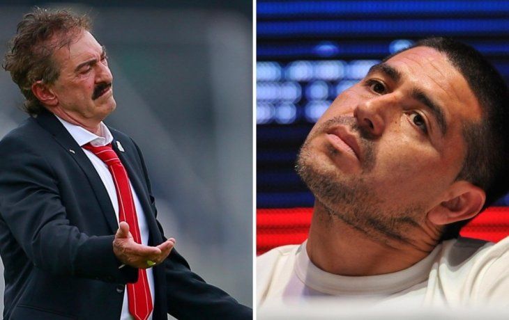 la volpe cruzo duro a riquelme: mal jugaba el con serna, traverso y cagna
