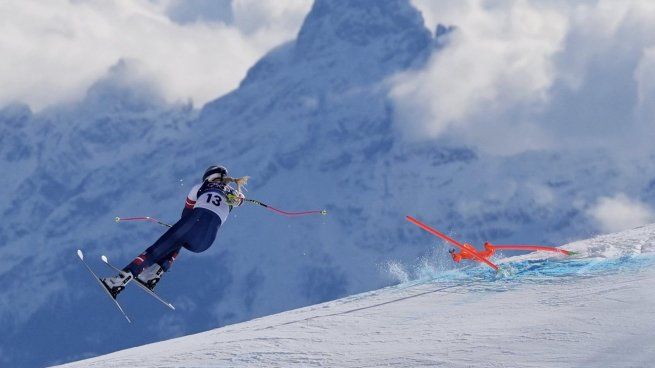 Lindsey sufrió una dura caída en los Juegos Olímpicos de Invierno