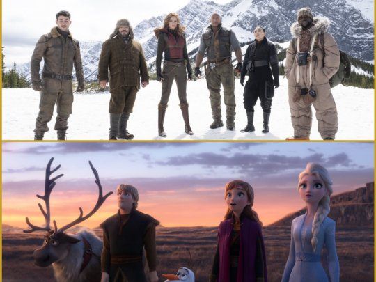 Tanto Jumanji como Frozen se ubicaron en los dos primeros puestos de la taquilla.