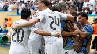 Festejo merengue. Real Madrid ya está en cuartos del Mundial de Clubes.