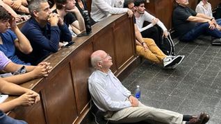 Paolo Rocca, en un auditorio de la Facultad de Ingeniería de la UBA.