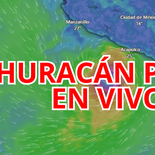 Sigue la trayectoria del huracán Polo frente a las costas de México.