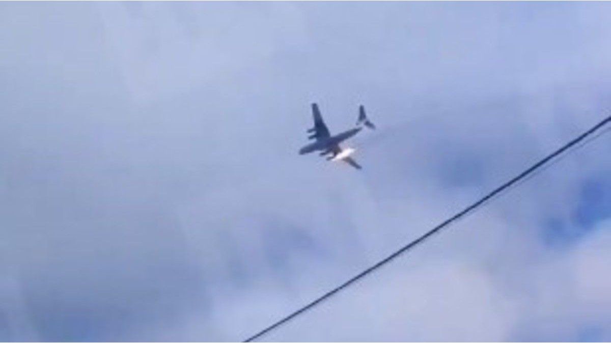 A Russian military plane crashed with 15 people on board