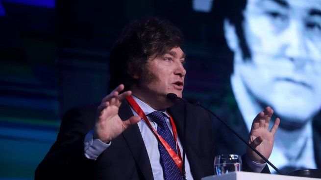 El candidato presidencial de la Libertad Avanza (LLA), Javier Milei.