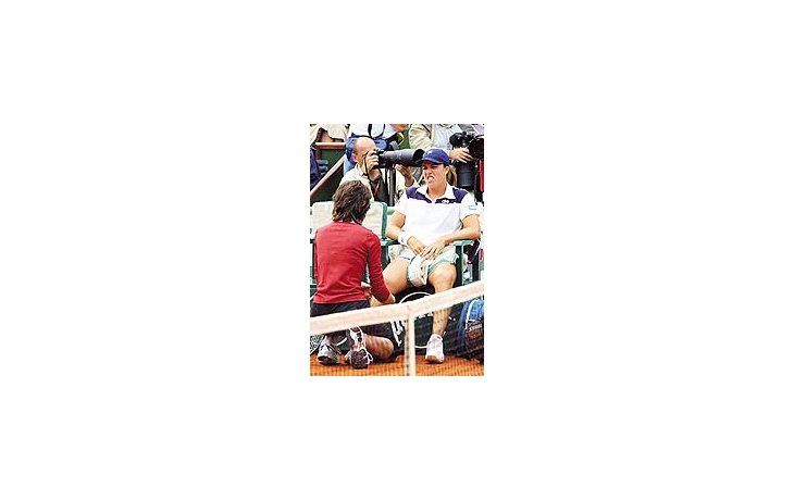 Jennifer Capriati pensando en la final.
