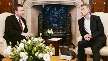 Agenda. Mauricio Macri recibió ayer en la Casa Rosada a autoridades de ExxonMobil Corporation.
