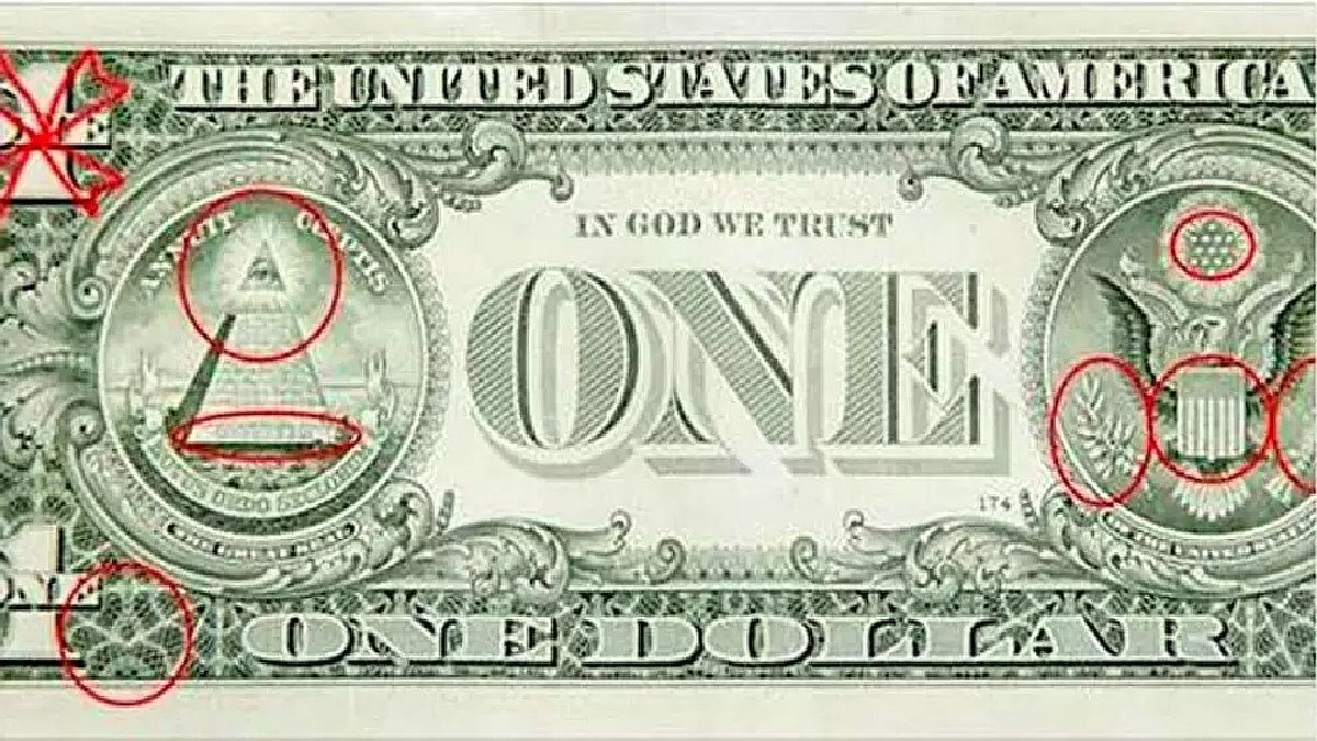 Teorías conspirativas y hallazgos: los "secretos" que se esconden los billetes del dólar