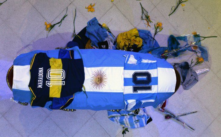 Los restos de Diego Armando Maradona fueron velados en Casa Rosada.
