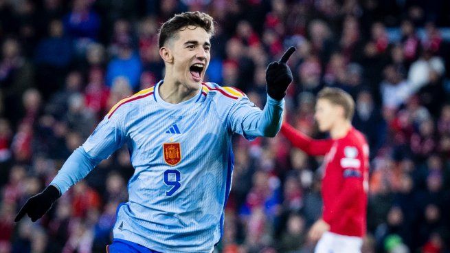 Gavi gol. El futbolista español le dio el triunfo y la clasificación a la Eurocopa a España.&nbsp;