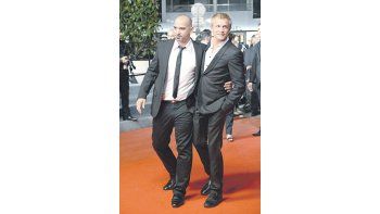 Pablo Trapero y el actor belga Jérémy Renier, que actúa en el film «Elefante blanco». Ni Ricardo Darín ni Martina Gusman pudieron concurrir.