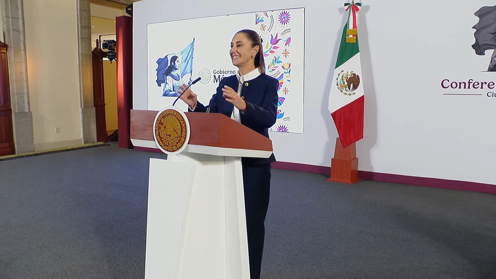 Claudia Sheinbaum cierra la semana con la Mañanera del Pueblo.