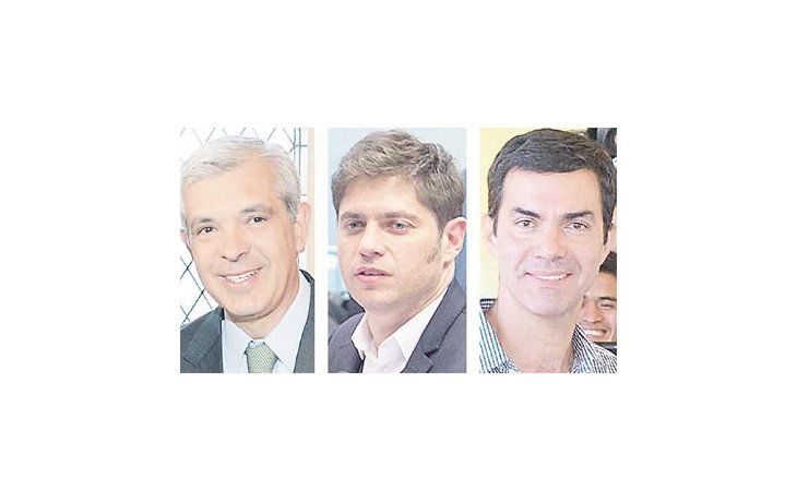 Julián Domínguez, Axel Kicillof y Juan Manuel Urtubey