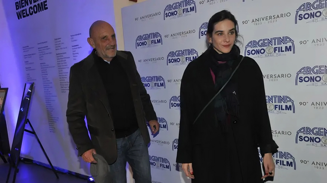 El Puma Goity y María Abadi en el homenaje a Argentina Sono Film.