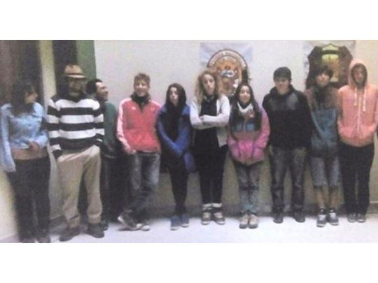 Los detenidos por realizar pintadas (Foto MinutoUno)