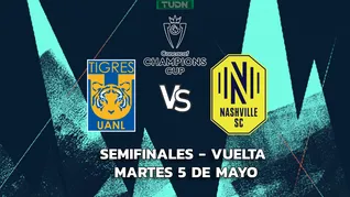 Tigres, con la ventaja de haber ganado en la ida por 1 a 0 ante Nashville, tiene la gran posibilidad de acceder este martes 5 de mayo a la final de la Concachampions cuando reciba en El Volcán a la escuadra estadounidense. Tigres, con la ventaja de haber ganado en la ida por 1 a 0 ante Nashville, tiene la gran posibilidad de acceder este martes 5 de mayo a la final de la Concachampions cuando reciba en El Volcán a la escuadra estadounidense.
