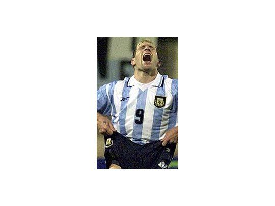 Momento fatídico. Copa América 1999. Martín Palermó malogró tres penales. Hoy la historia se repitió, pero en un entrenamiento.