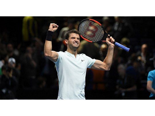 Dimitrov no le dio chances a Goffin y ya está en semis del Masters (Foto: sitio oficial del torneo).