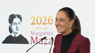Claudia Sheinbaum en la Mañanera de este lunes.