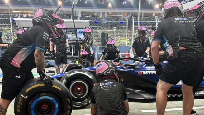 El día que Colapinto entró al boxes de Alpine