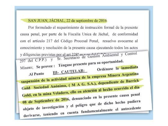 DISPOSICIÓN. La decisión del juez sanjuanino ratifica lo dispuesto por el Gobierno provincial y suma a la causa en el fuero federal.