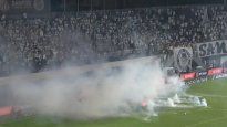 Descontrol en el estadio del Santos