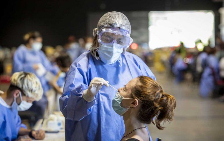 Una leve baja en la cantidad de casos de Covid-19