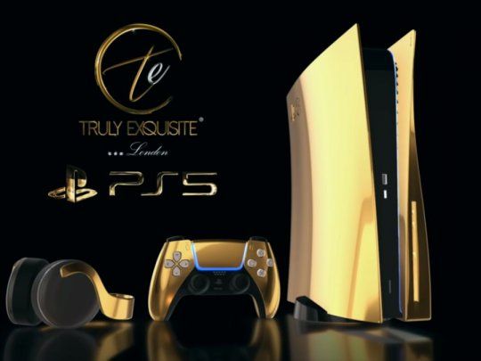 La PS5 bañada en oro que ofrece Truly Exquisite.