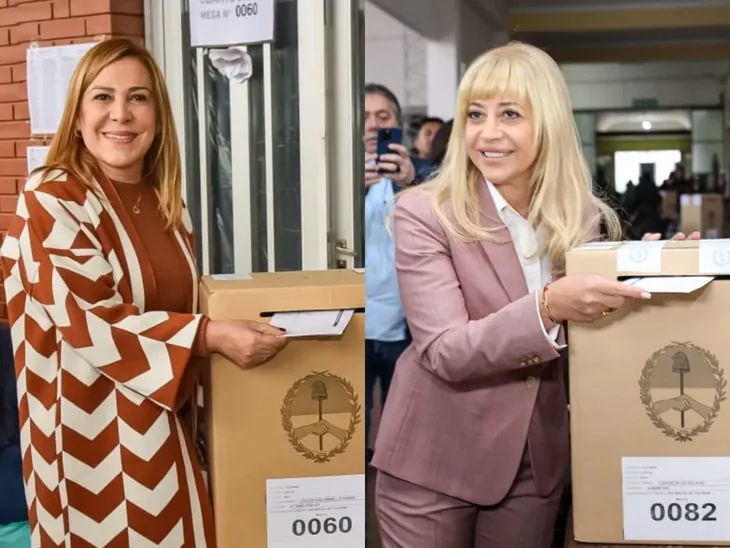 Beatriz Ávila, candidata de Juntos por el Cambio, y Rossana Chahla, candidata del Frente de Todos. 