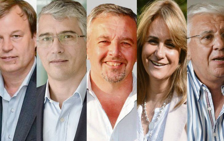 Mariano Cascallares, Carlos Puglelli, Claudio Rossi, Erica Revilla y Alejandro Dichiara