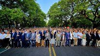 Los partidos políticos conmemoraron los 40 años del Río de Libertad.