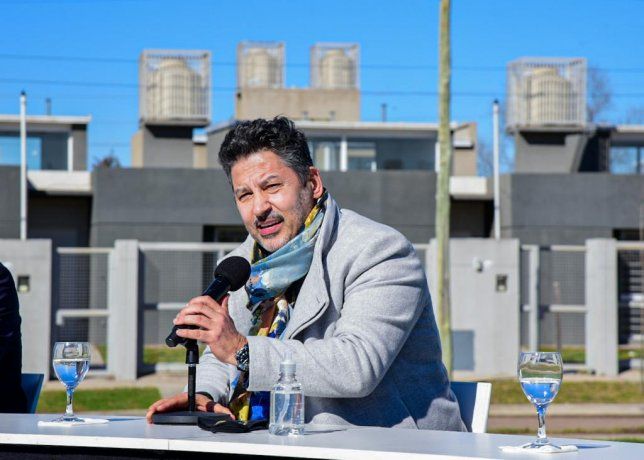 El intendente de Merlo, Gustavo Menéndez.