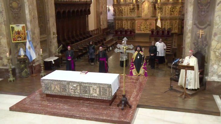 El cardenal Poli en la homilía del Tedeum del 25 de Mayo.