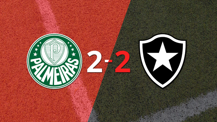 A pesar de empatar ante Palmeiras, Botafogo pasa a Cuartos de final gracias a un gol agónico